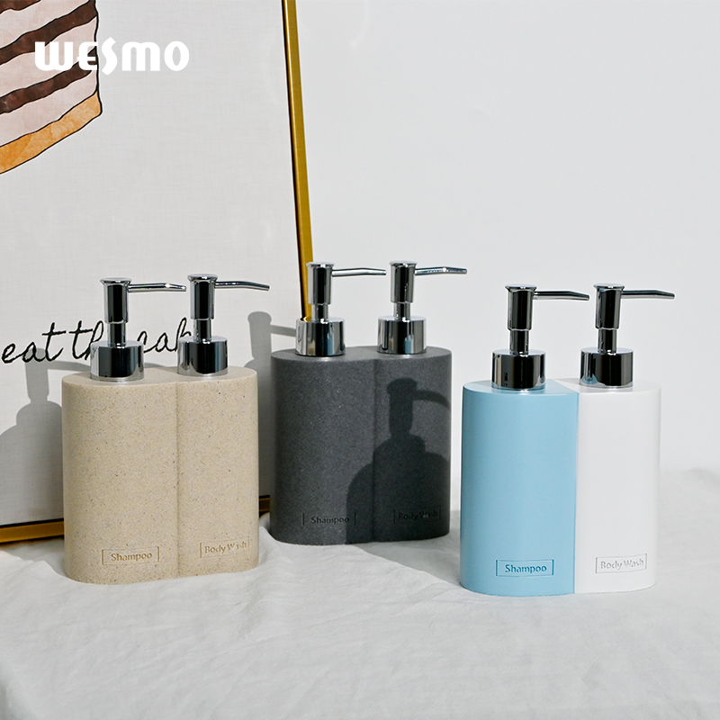 Hotel bathroom accessories resin Shampoo and body wash dispenser